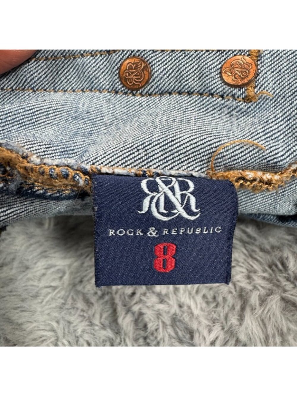 Rock & Republic Denim RX Fever Jeans Womens 8 Blue Cotton Jegging Skinny Stretch - Picture 15 of 16